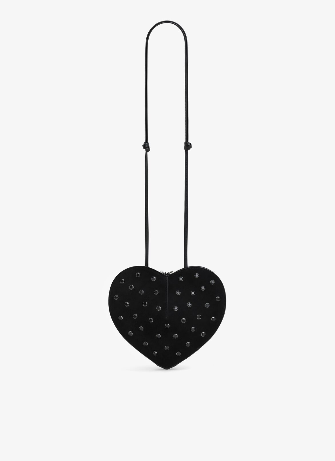 LE CŒUR BAG IN STRASS SUEDE GOATSKIN ALAÏA BLACK LE CŒUR BAG IN STRASS SUEDE GOATSKIN
